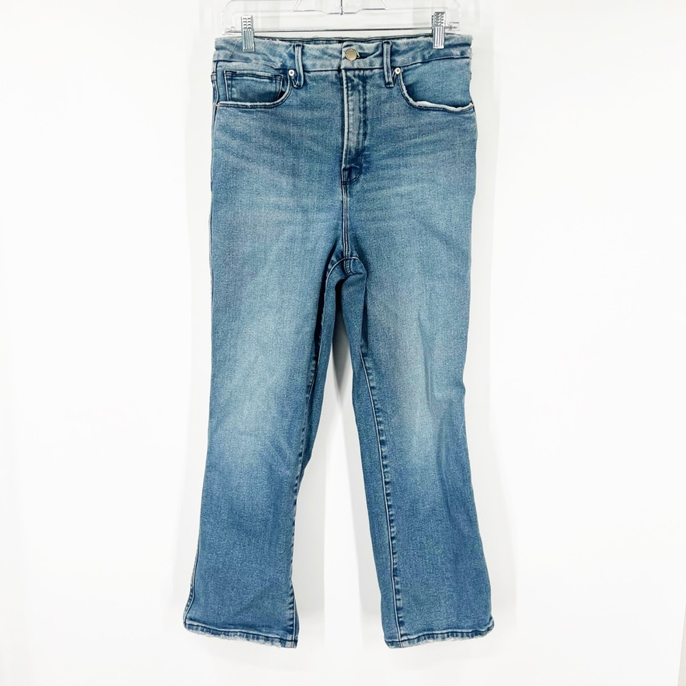 Good American Good Curve Straight Leg Jeans High Rise